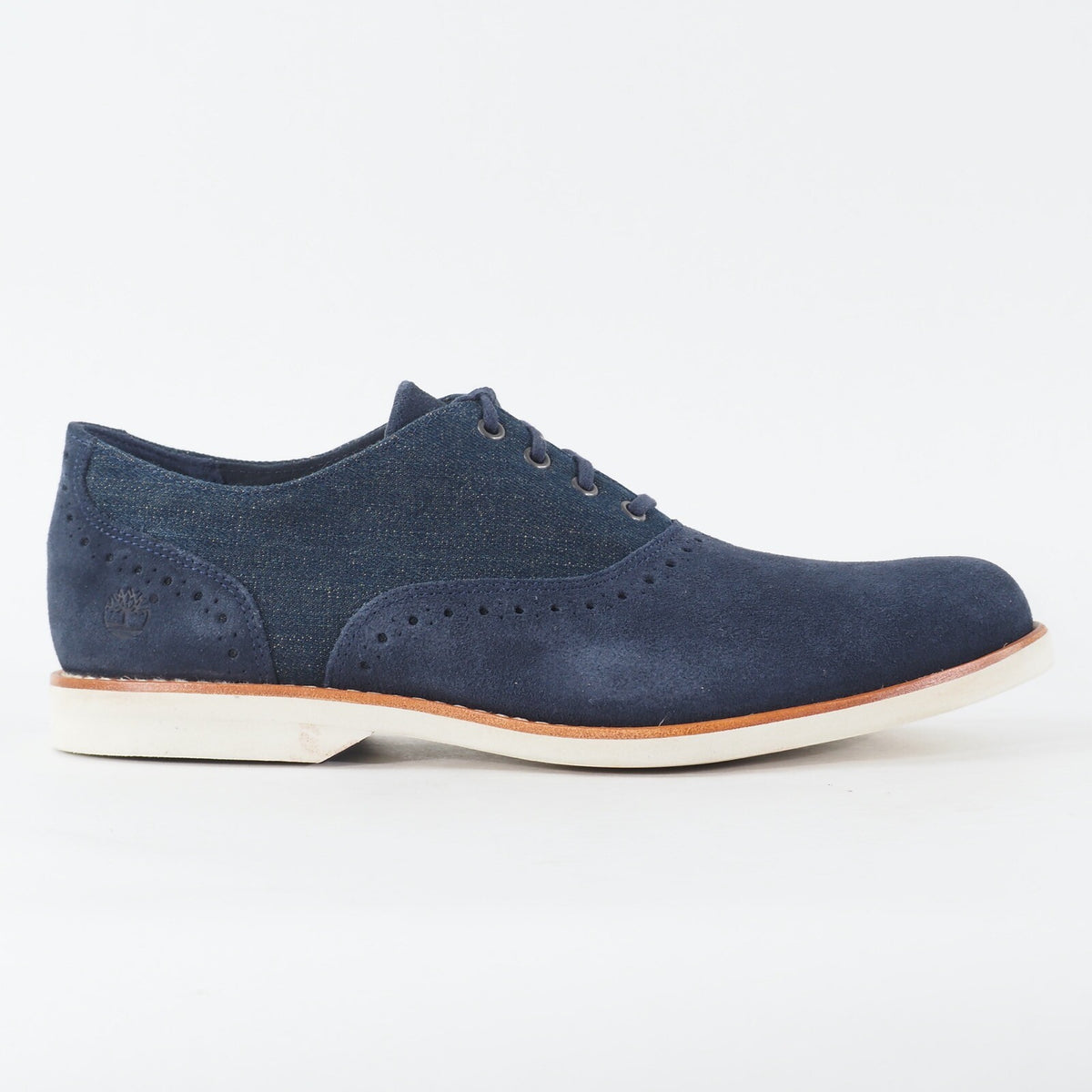 Mens Timberland Stormbuck Lite 9145B Navy Blue Leather Lace Up Formal Shoes