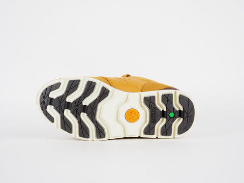 Boys Timberland EK A1FHI Wheat Leather Lace Up Trainers Warm Kids Shoes