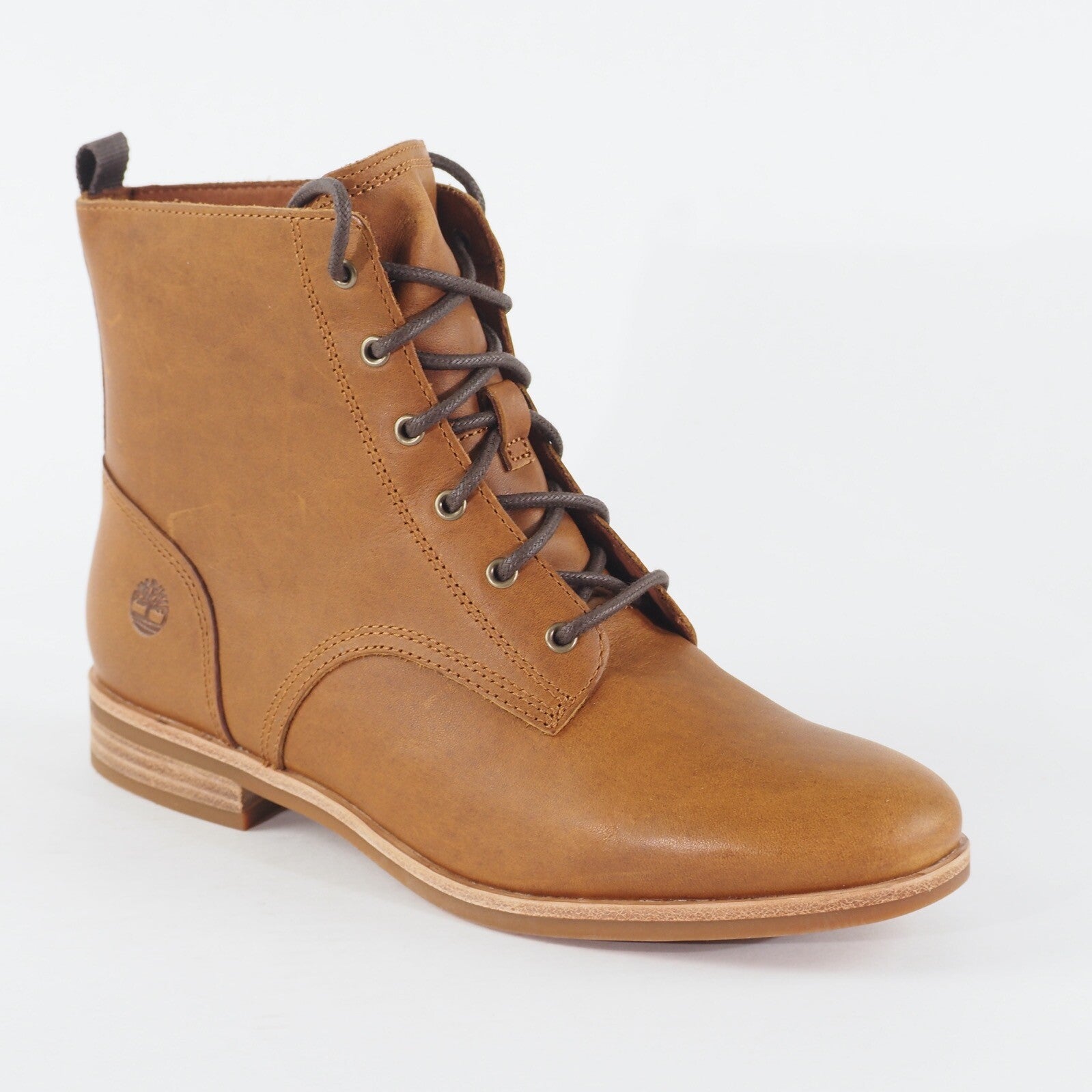 Womens Timberland Somers Falls A21EZ Tan Leather Lace Up Casual Ankle Boots