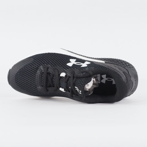 Womens Under Armour Charged Surge 3 Black Mesh Running Lace Up Sports Trainers