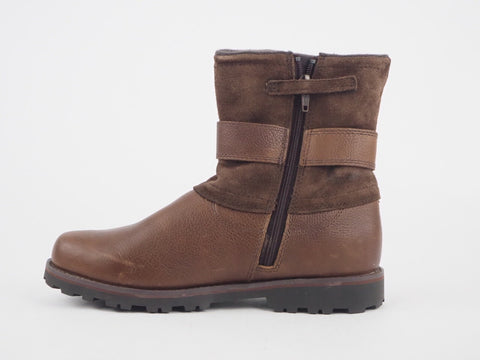 Womens Timberland Briarcliff WP A14PX Brown Leather Suede Zip Waterproof Boots