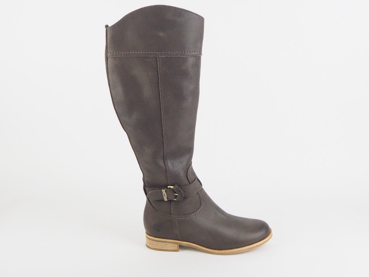 Womens Timberland Classic Hight Top 3556R Leather Brown Ladies Zip Side Boots