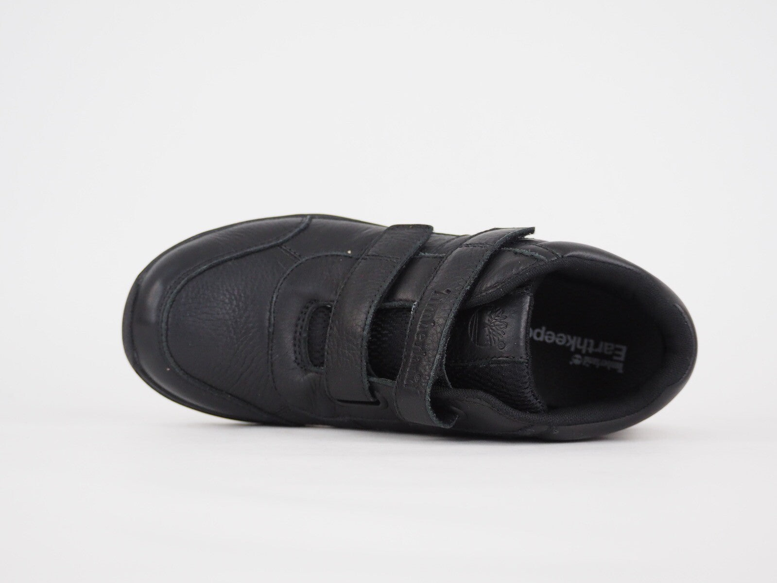 Boys Timberland Park ST 2492R Black Leather Casual 2 Strap Winter Ankle Boots