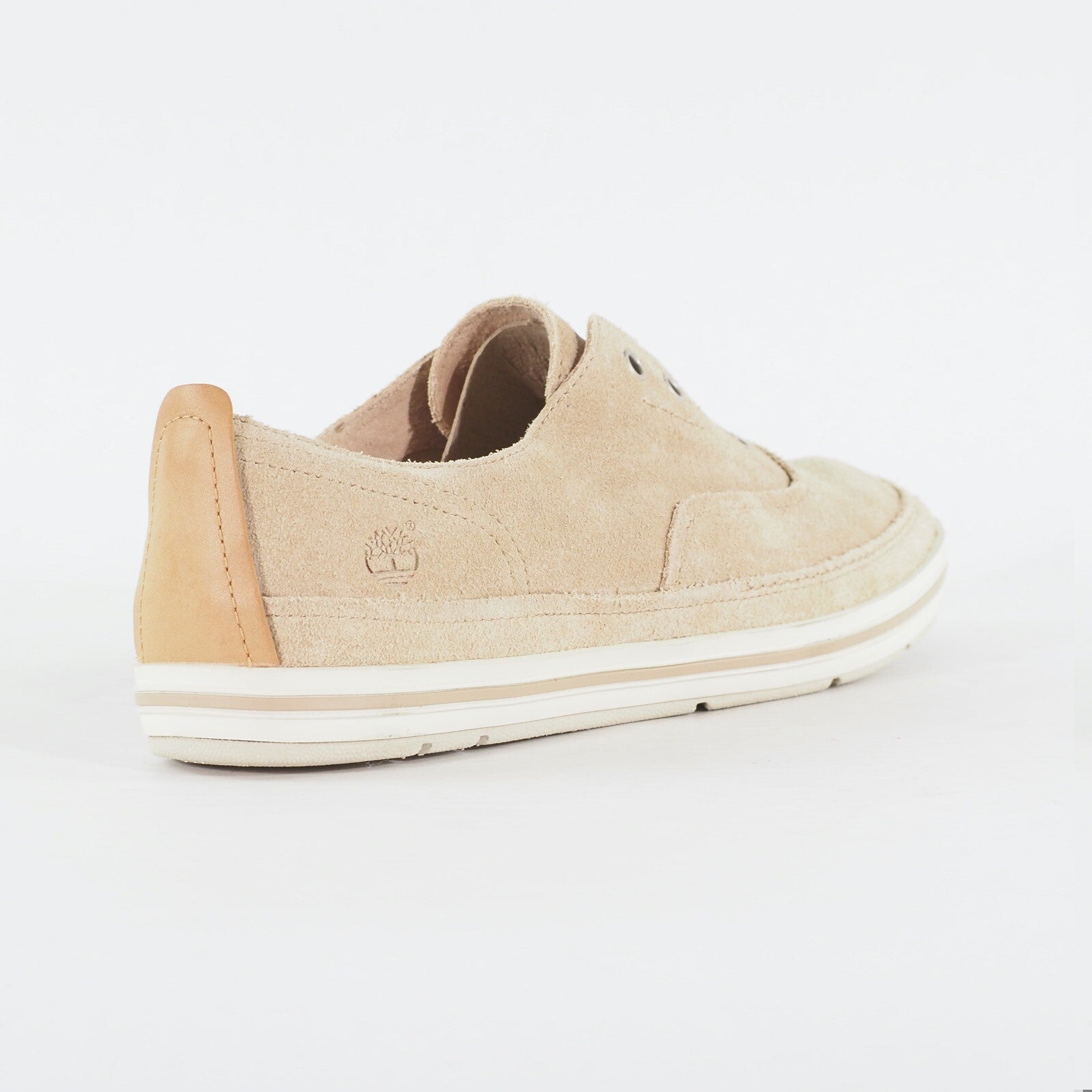 Womens Timberland Casco bay 8844R Beige Leather Laceless Slips on Casual Shoes