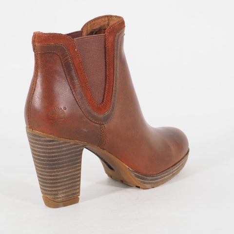 Womens Timberland EK Exetr HTS Chelsea 8420A Tan Leather Slip On Walking Boots