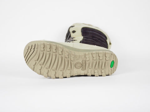 Womens Timberland Mount Holly 3468R Beige Leather Tall Lace Up Warm Snow Boots