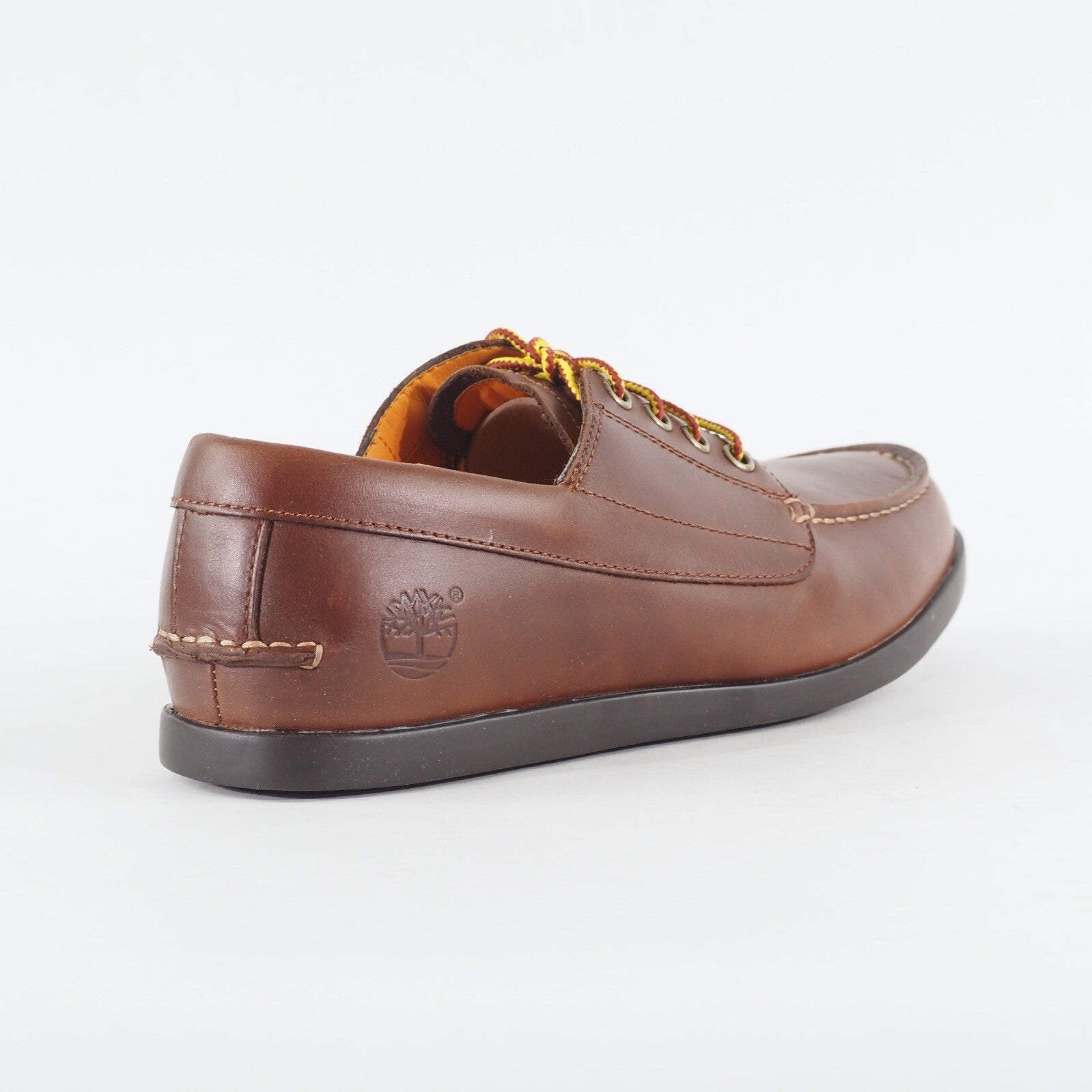 Mens Timberland Newmarket Campmoc 42547 Medium Brown Leather Laced Casual Shoes