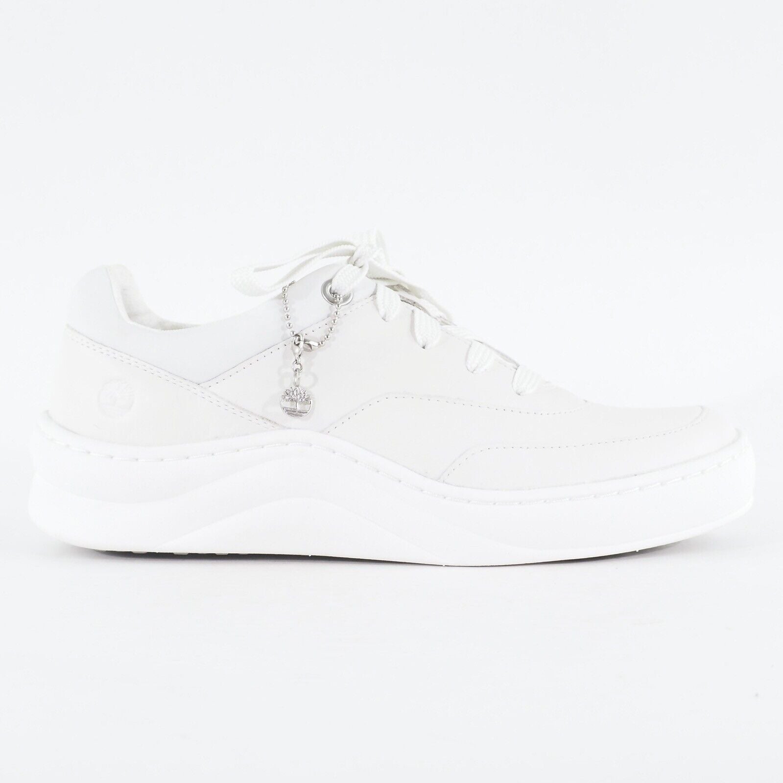 Womens Timberland Ruby Ann A2124 White Leather Lace Up Casual Sneakers