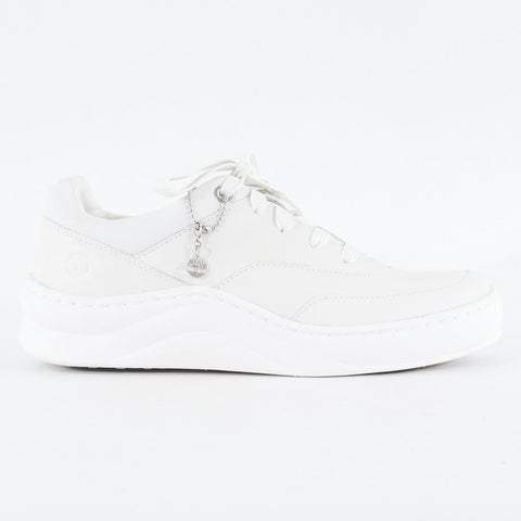 Womens Timberland Ruby Ann A2124 White Leather Lace Up Casual Sneakers