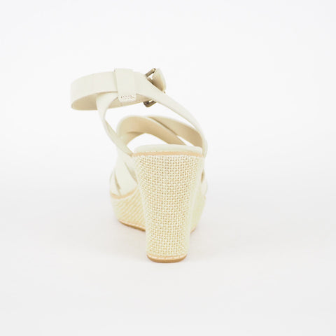 Womens Timberland EK 3950R Beige Leather Wedge Sandals Casual Summer Shoes