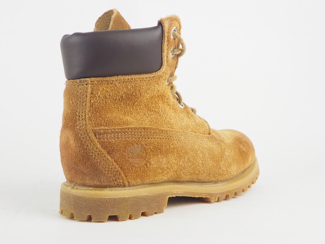 Womens Timberland 6 Inch Premium 15662 Wheat Leather Lace Up Waterproof Boots