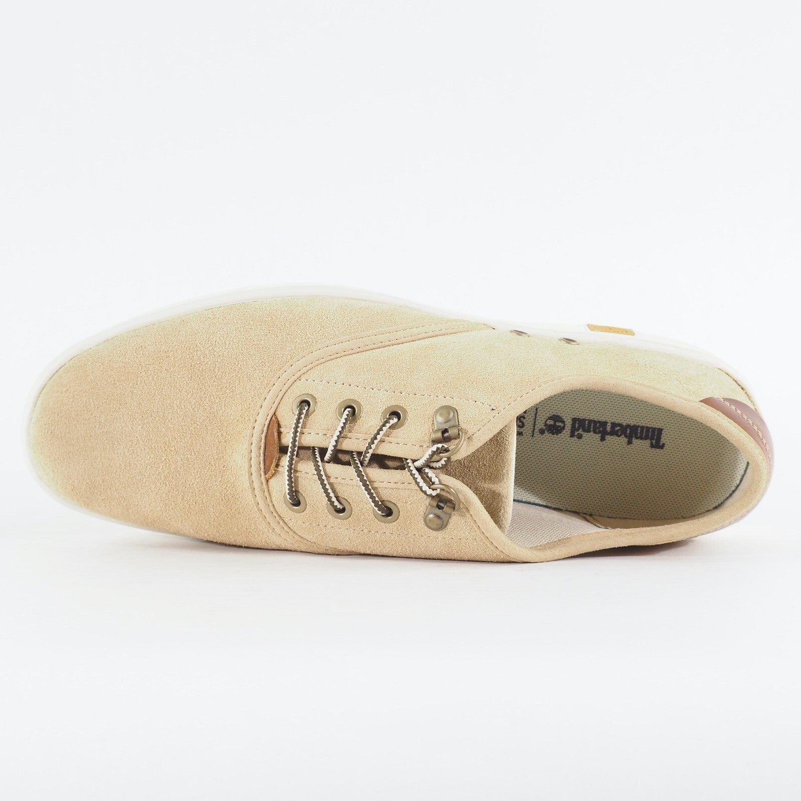 Mens Timberland Amherst A192U Beige Suede Leather Lace Up Casual Shoes