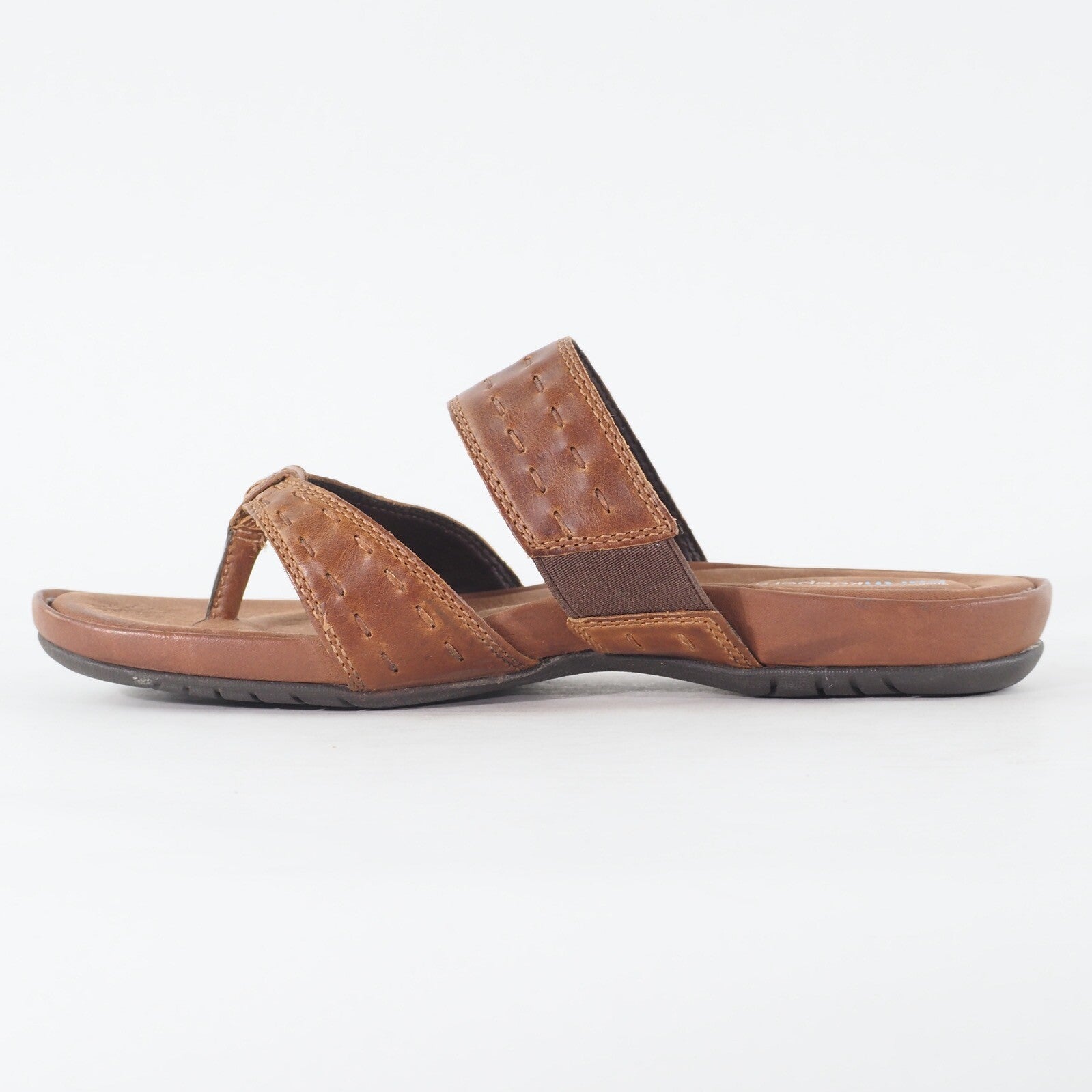 Womens Timberland Pleasant Bay Thong 25633 Medium Brown Leather Casual Sandals