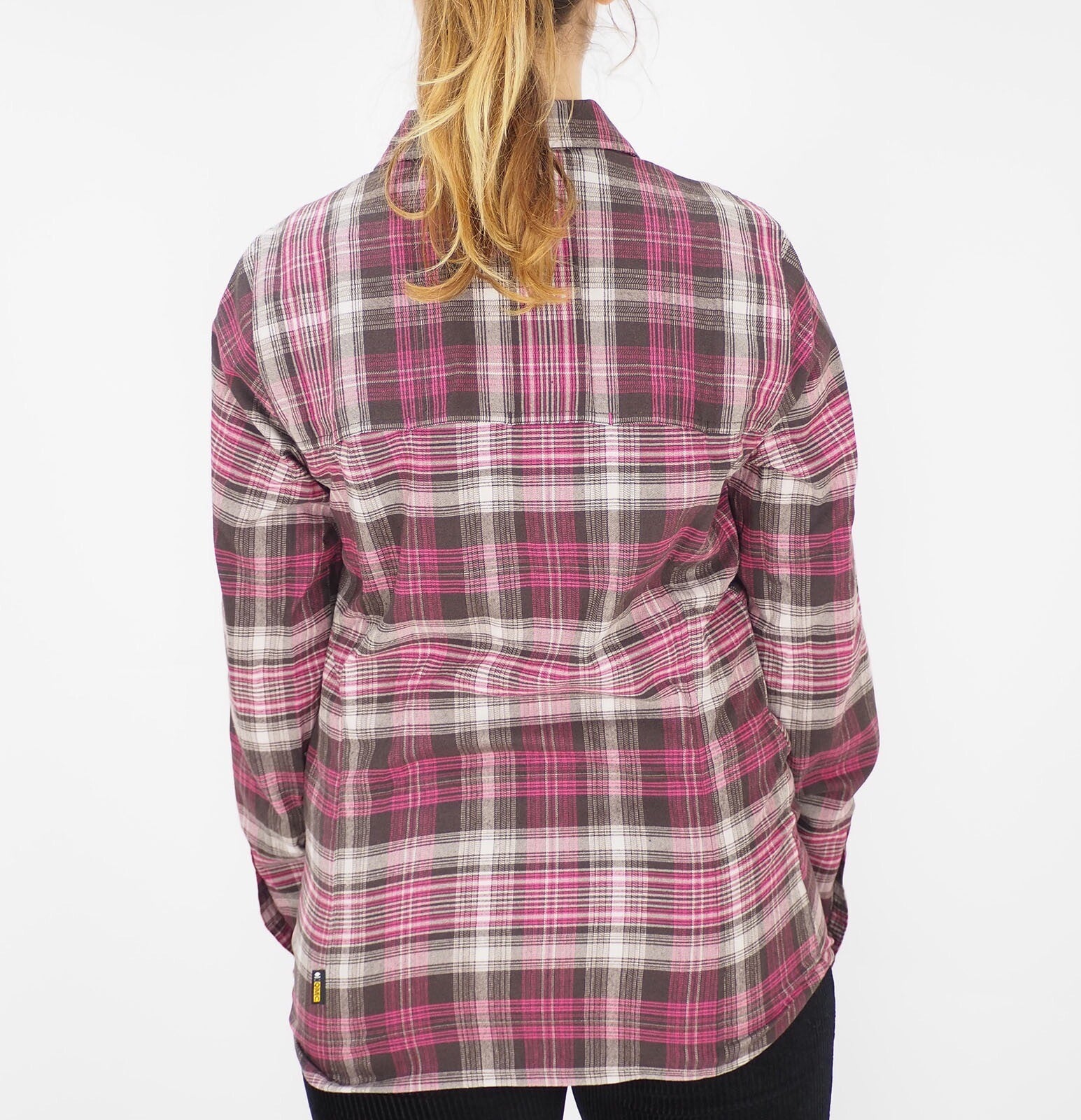 Womens Jack Wolfskin Sealriver 1401841 Ground Checks Pink Button Up Casual Shirt