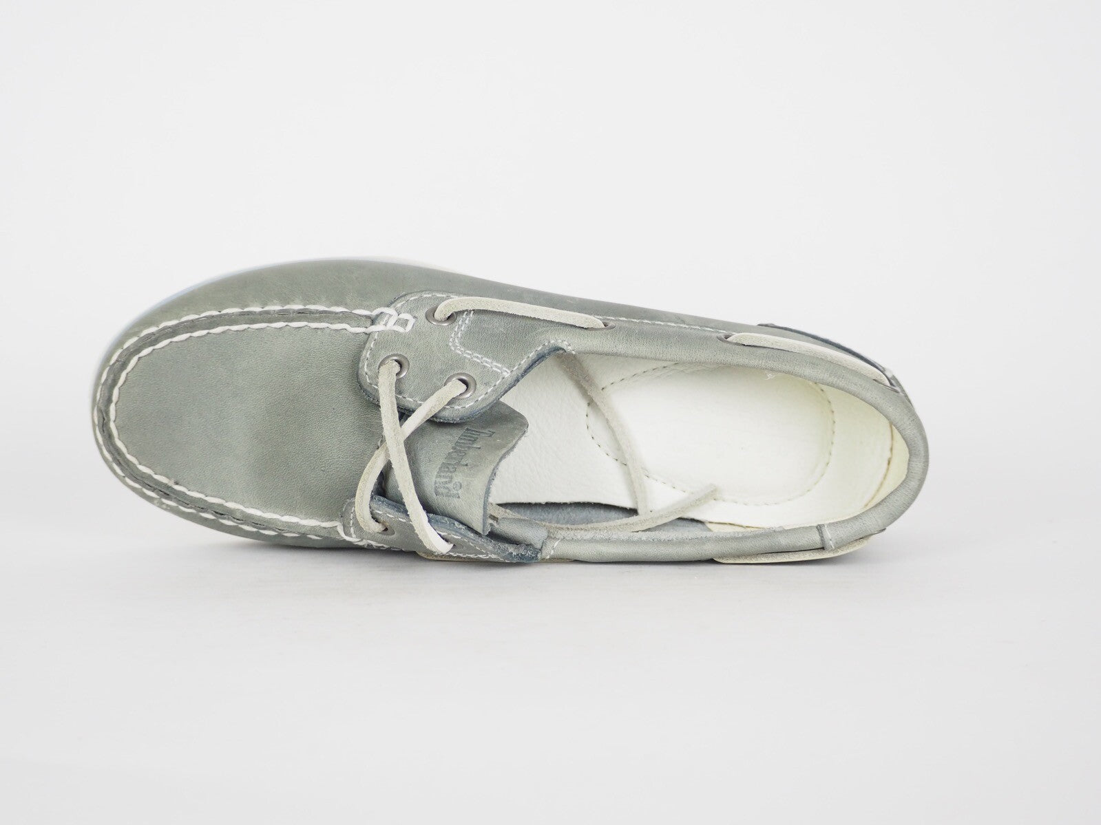 Womens Timberland EK Classic 2 Eye 3944R Blue Leather Boat Shoes UK 4