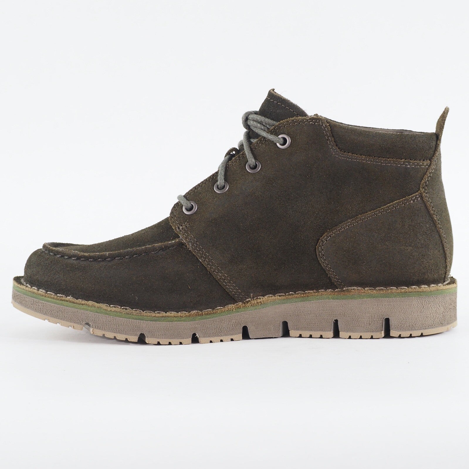 Mens Timberland Westmore Moc Toe Chukka A2KXC Olive Suede Lace Up Casual Boots