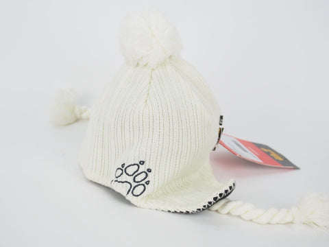 Womens Jack Wolfskin Stormlock Rope Cap 19249 Alabaster Ear Cap Warm Winter Hat