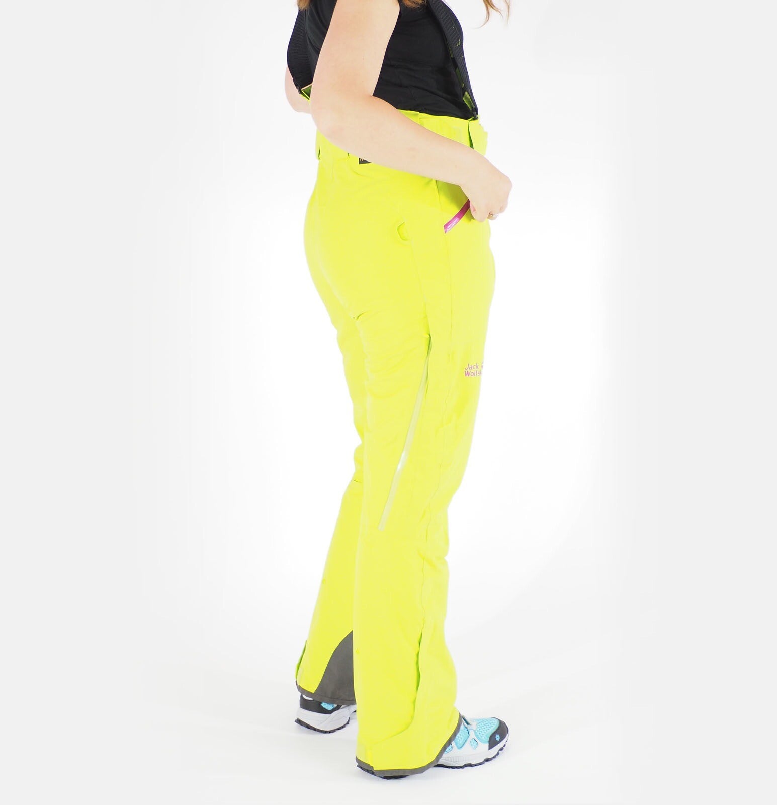 Womens Jack Wolfskin Revelstok 1106581 Lime Green Warm Windproof Hiking Trousers