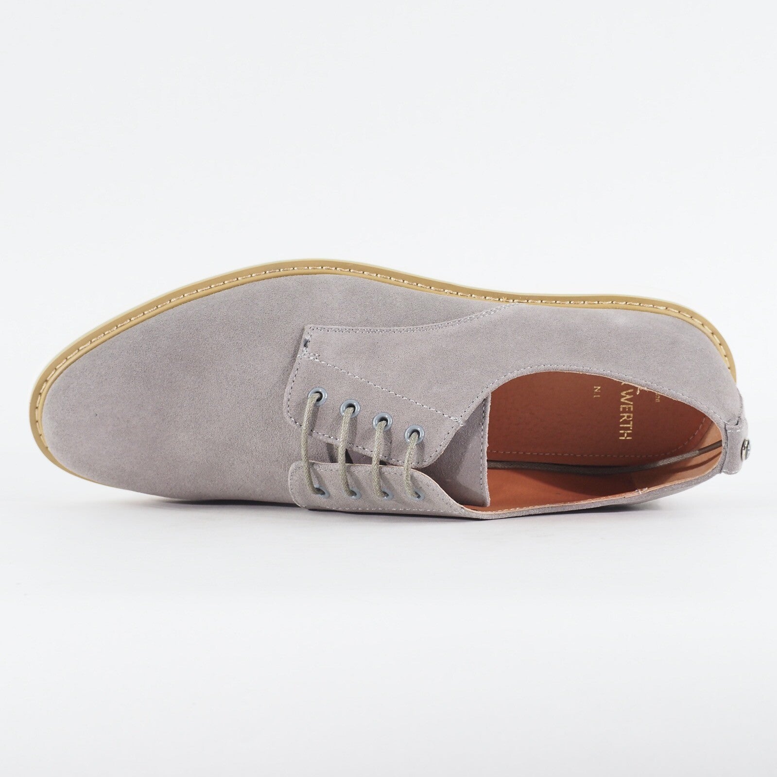 Mens Peter Werth Pegg Derby P1R14020 Medium Grey Suede Lace Up Formal Shoes