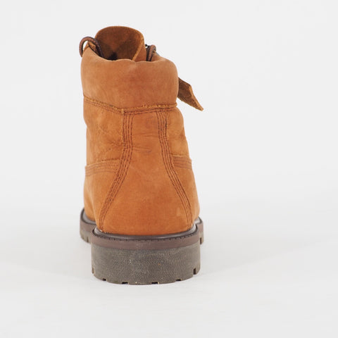 Juniors Timberland 6 Inch Premium A2BKM Brown Leather Lace Casual Walking Boots