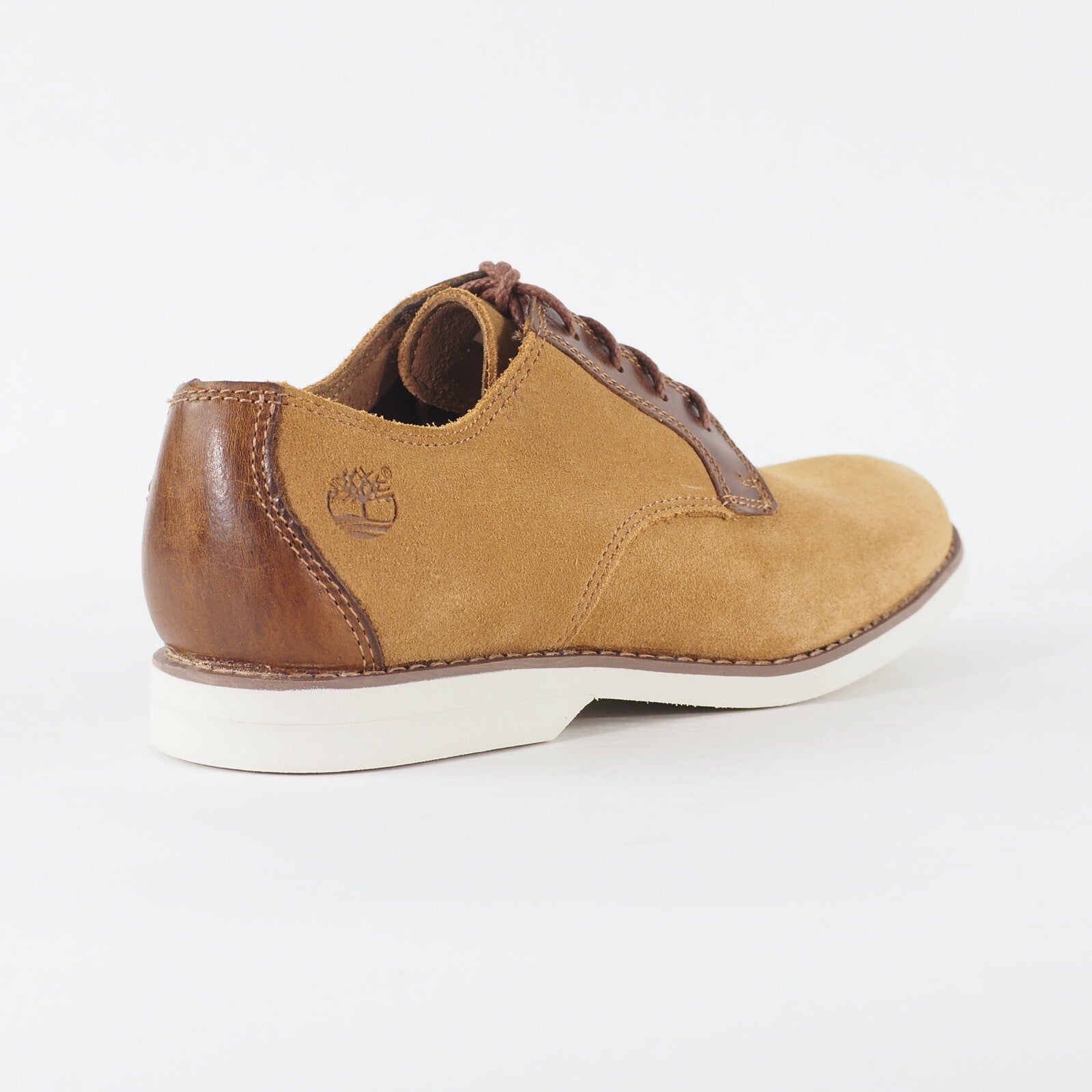 Mens Timberland Stormbuck Lite A19CY Medium Brown Leather Lace Up Formal Shoes