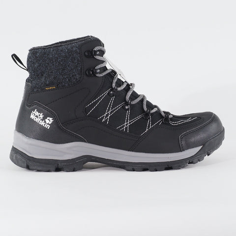 Mens Jack Wolfskin Cold Bay Textapore Mid Black Hiking Walking Waterproof Boots