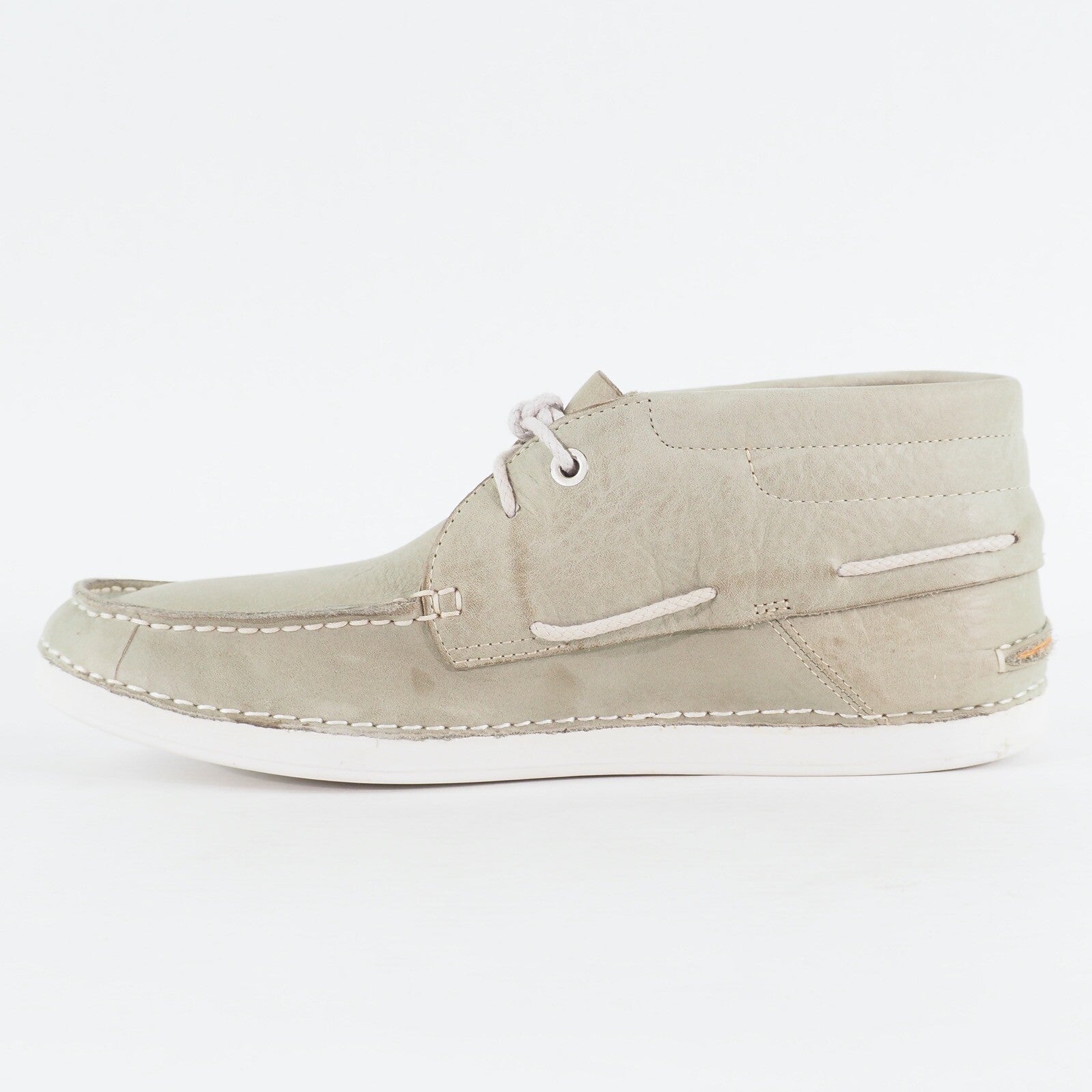 Mens Timberland EK Boat Chukka 47526 Green Tea Leather Lace Up Casual Shoes