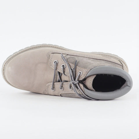 Womens Timberland Nellie Chukka A1GYX Medium Grey Nubuck Leather Lace Up Boots