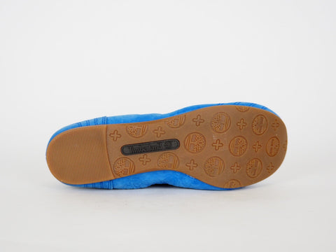 Womens Timberland EK Elsworth 8940R Blue Leather Slip On Ballerina Shoes