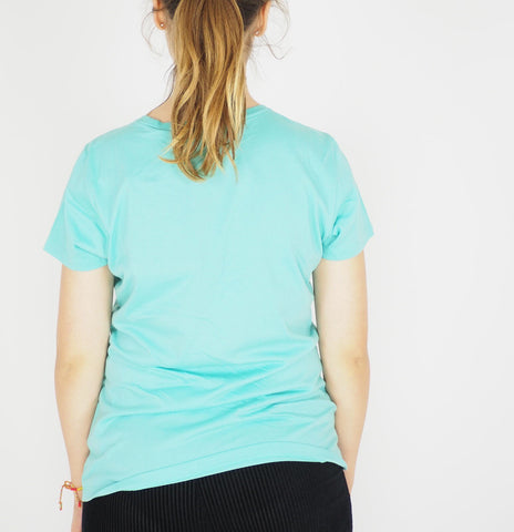 Womens Jack Wolfskin 1804681 Pool Blue Shortsleeve Top Casual Basic T Shirt