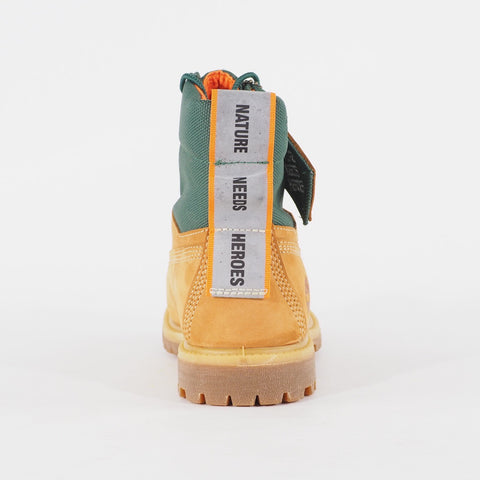 Womens Timberland 6 Inch A2AYW Wheat Leather Lace Up Waterproof Walking Boots