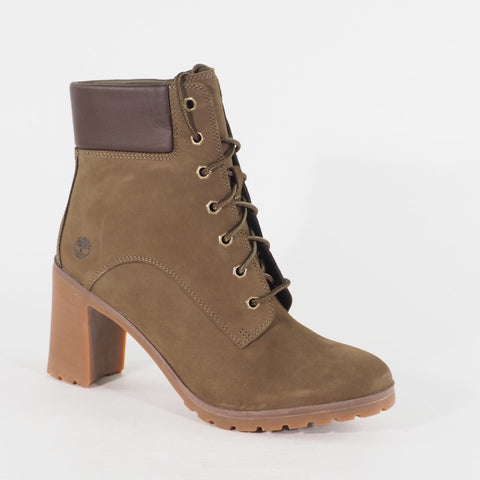 Womens Timberland 6 Inch Premium A1TMV Brown Leather Lace Casual Walking Boots