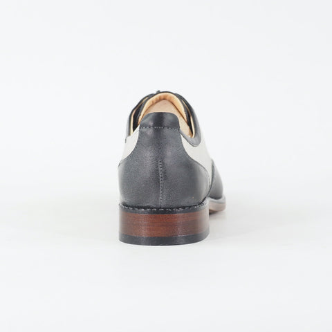 Womens Timberland Lucille Ox 16668 Black / White Leather / Canvas Formal Shoes