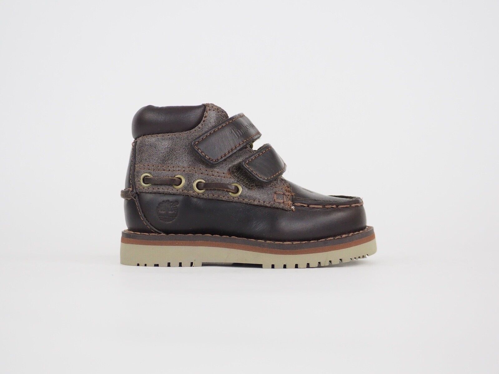 Toddlers Timberland Milville 39887 Dark Brown Leather 2 Strap Chukka Boots