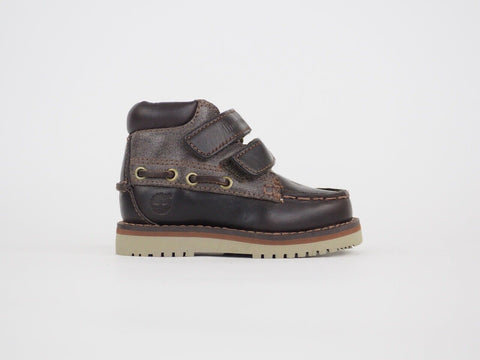 Toddlers Timberland Milville 39887 Dark Brown Leather 2 Strap Chukka Boots