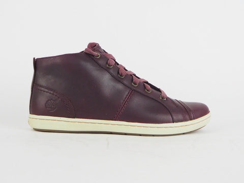 Womens Timberland Ek Northport 8525A Burgundy Leather Lace Up Chukka Boots
