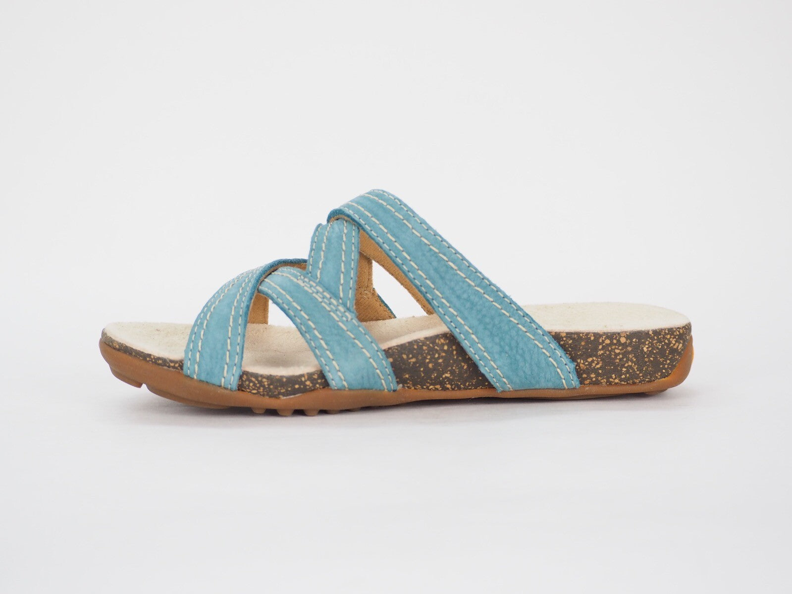 Womens Timberland EK Brestsndl 3859R Blue Leather Casual Summer Strappy Sliders