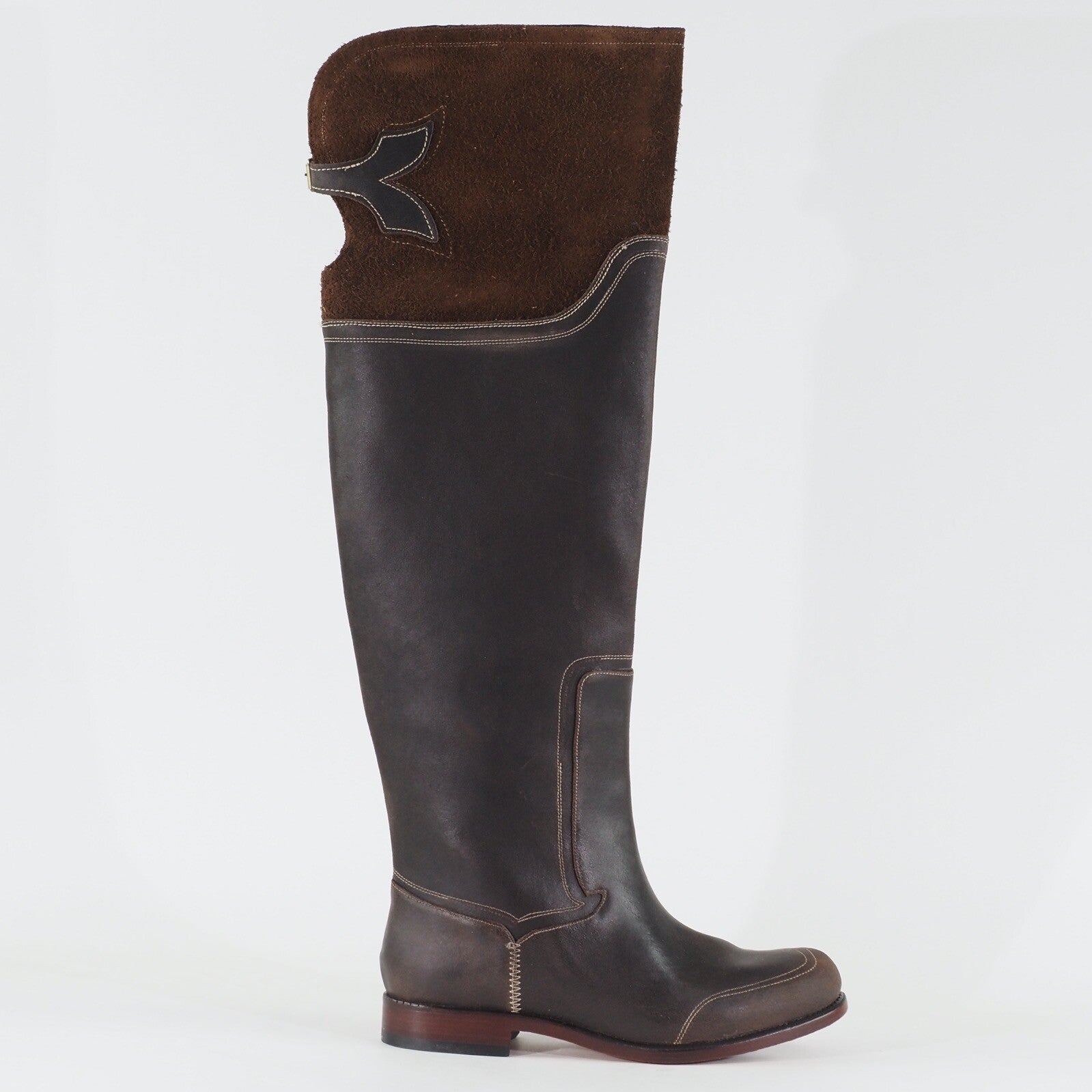 Womens Timberland Lucille Knee 20644 Brown Leather Casual Pull On Tall Boots