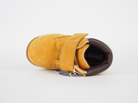 Infants Timberland EK 2587R Wheat Leather One Strap Casual Warm Baby Shoes