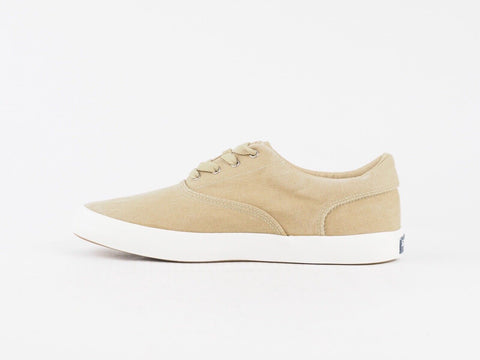 Mens Sperry Top Sider Wahoo STS14358 Beige Lace Up Casual Sports Trainers