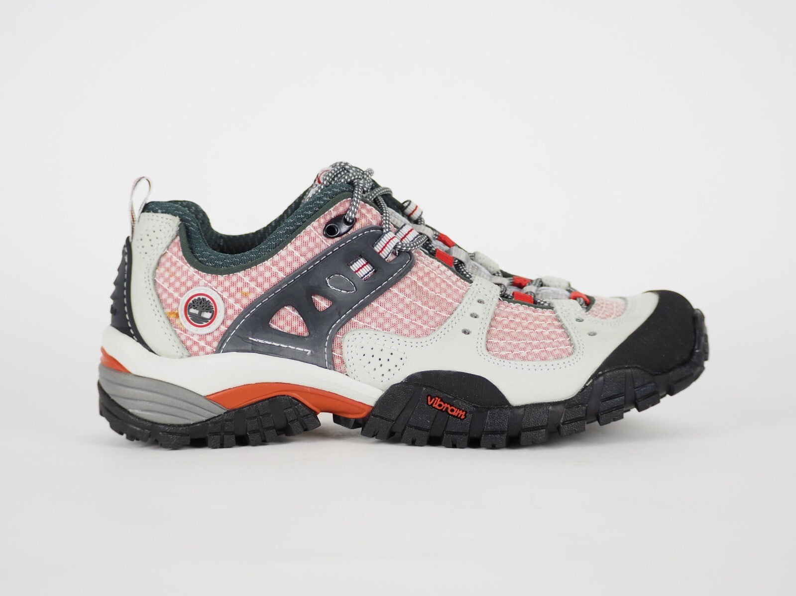 Womens Timberland Trailscape 31664 Grey Leather Fabric Lace Up Walking Shoes