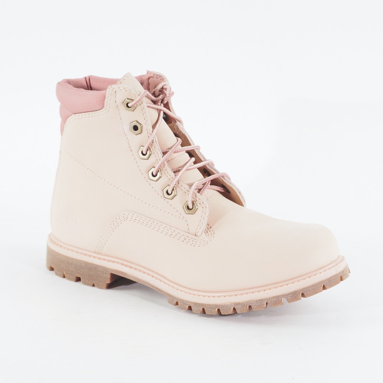 Womens Timberland Waterville 6 Inch A1QT5 Light Pink Leather Waterproof Boots