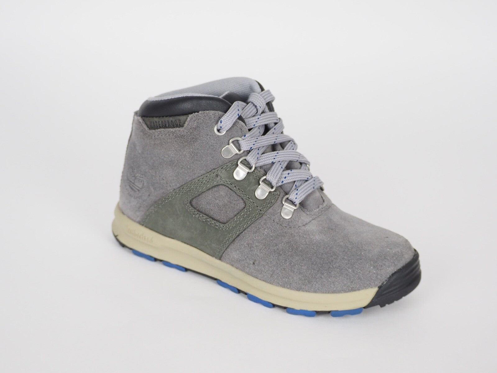 Boys Timberland GT Scramble WP A17R9 Graphite Leather Kids Lace Up Chukka Boots