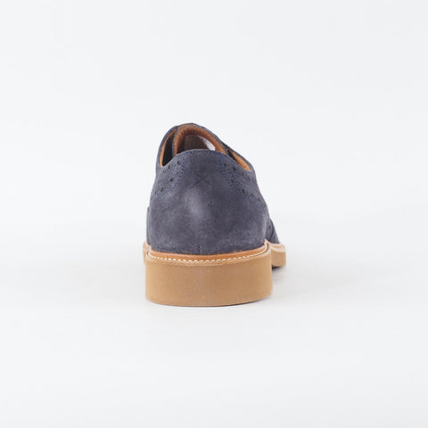 Mens Hackett London Chino Brogue HMS20801 595 Navy Suede Lace Up Formal Shoes