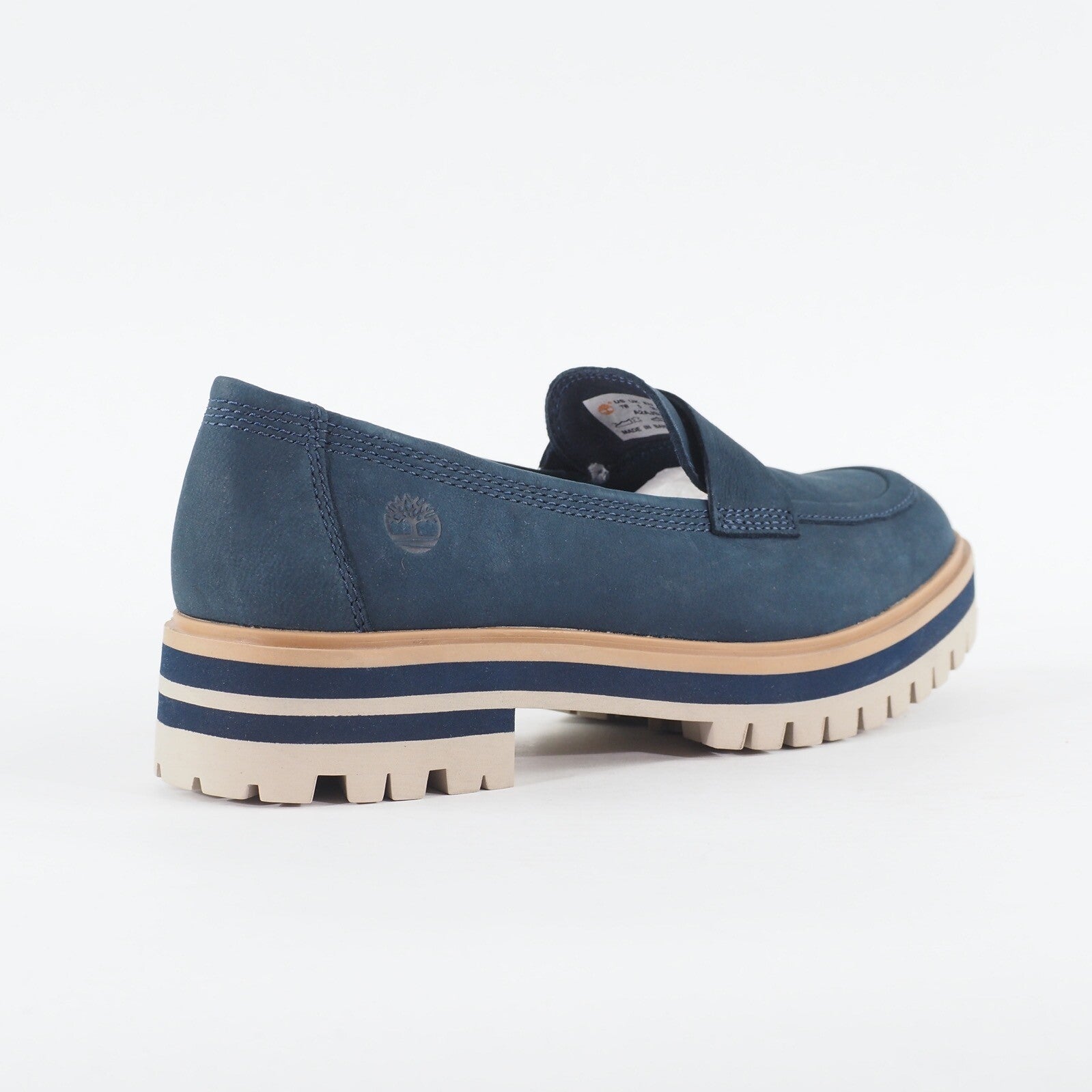 Womens Timberland London Square A2AJS Navy Blue Nubuck Slip On Casual Shoes