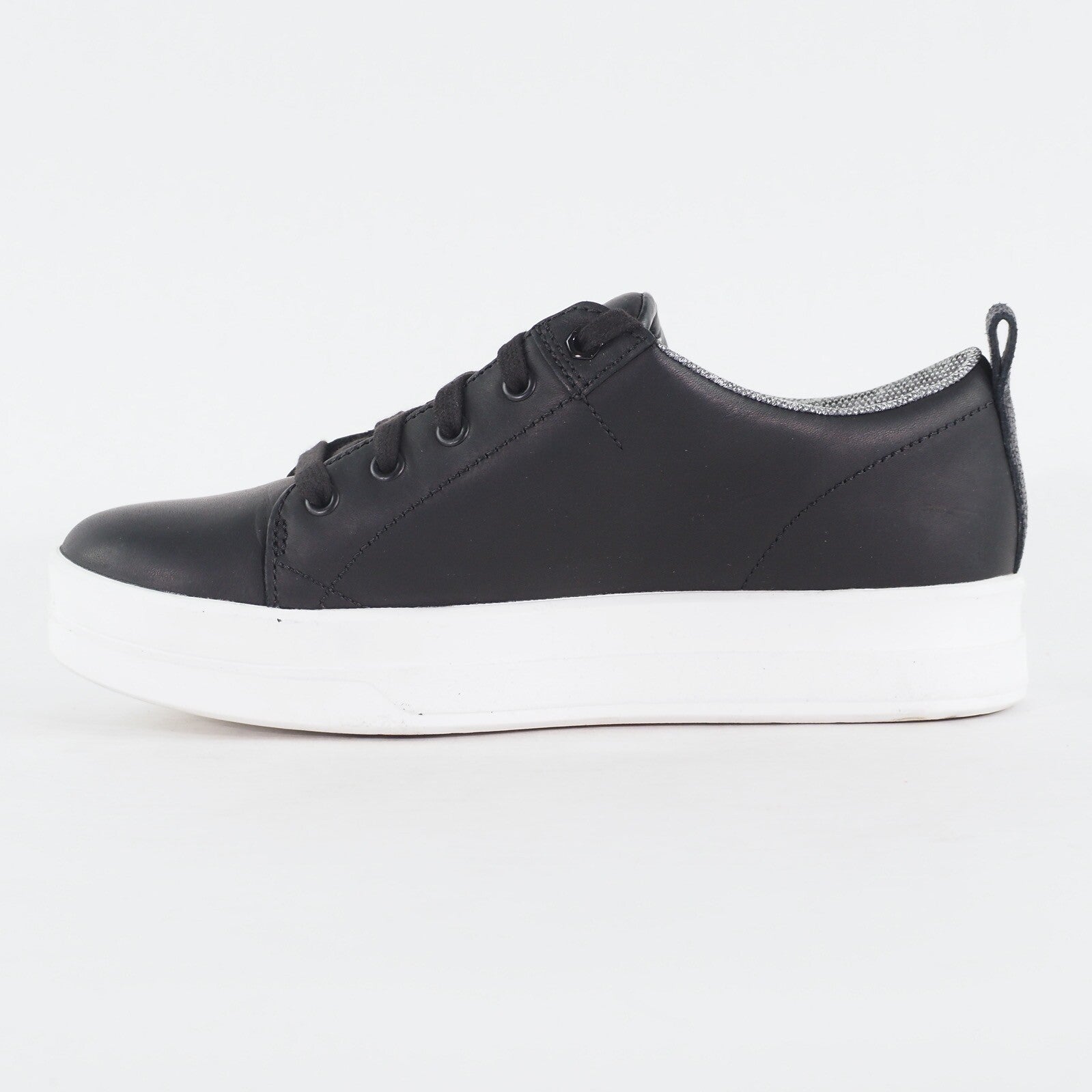Womens Timberland Mayliss Ox A1IVU Black Leather Lace Up Low Top Casual Shoes
