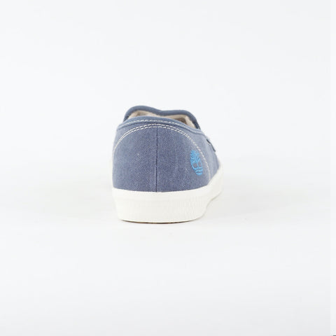 Mens Timberland Earthkeepers 9325B Navy Blue Canvas Slip On Casual Loafer Shoes