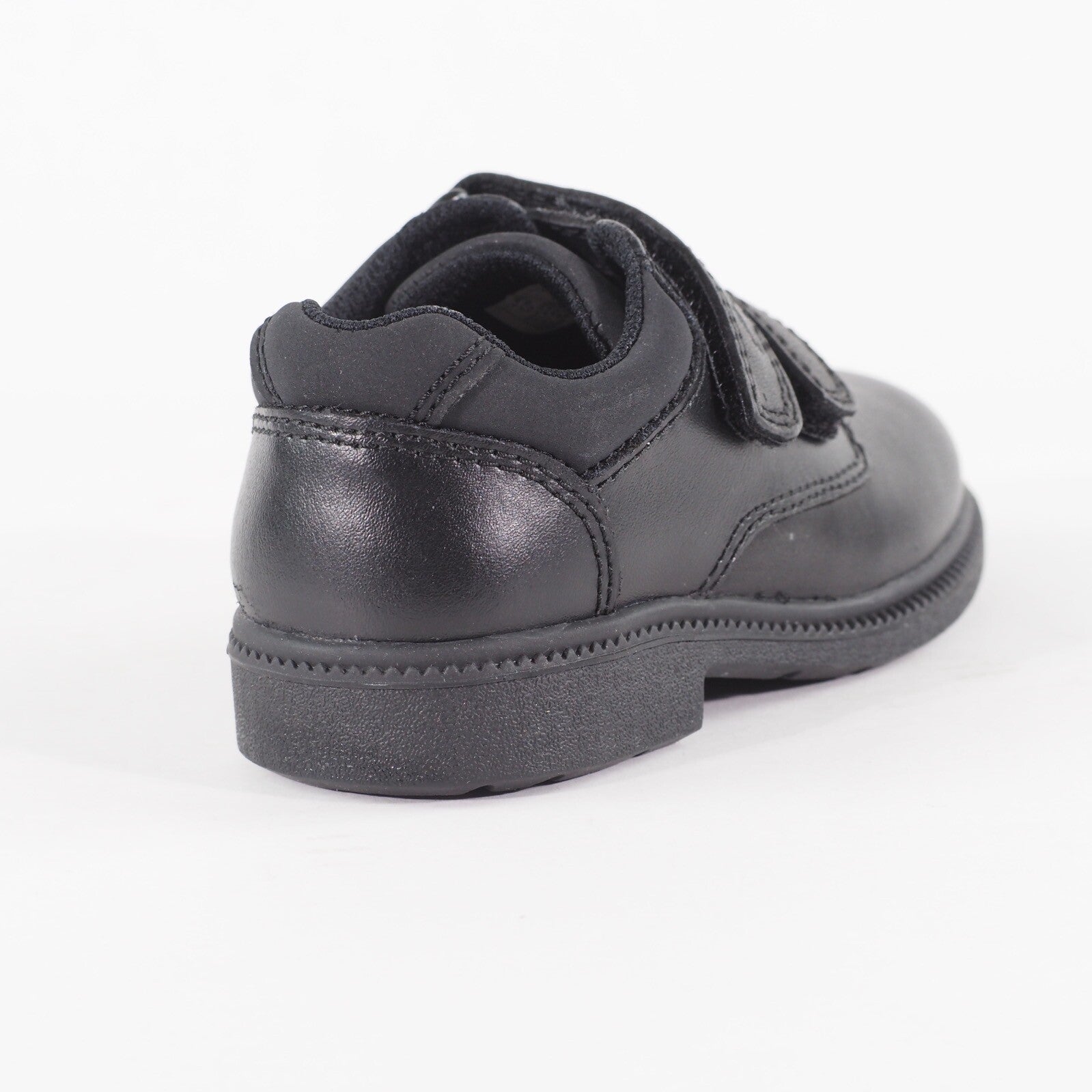 Boys Clarks Deaton Pre Black Leather Double Strap School Walking Kids Shoes