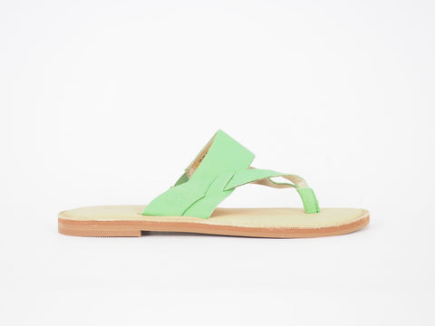 Womens Timberland EK 8166B Light Green Leather Light Summer Thongs Flip Flops