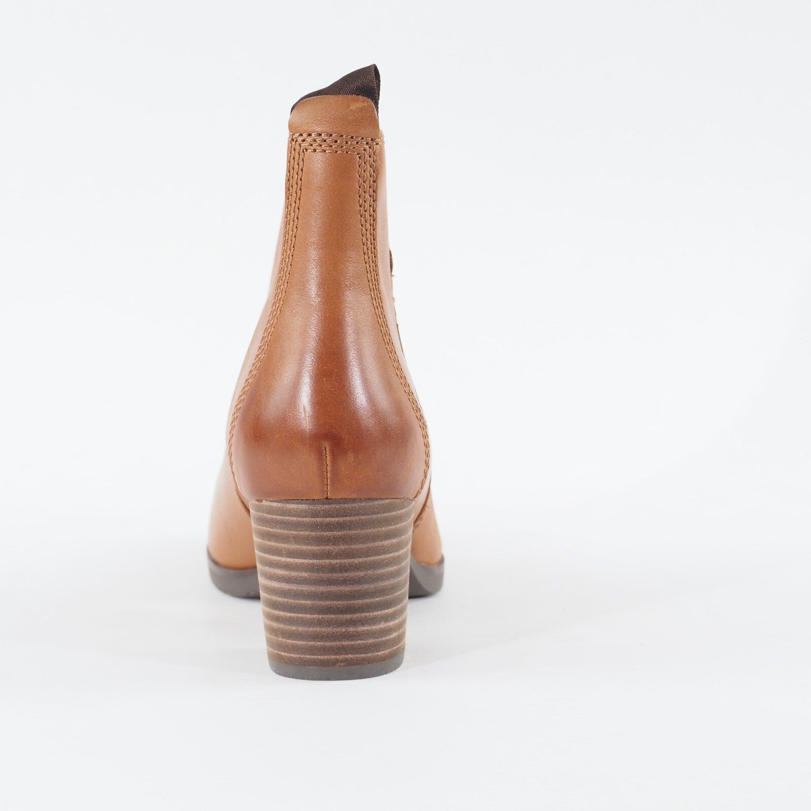 Womens Timberland Eleonor Street Bootie A1PZB Tan Leather Zip Up Chelsea Boots